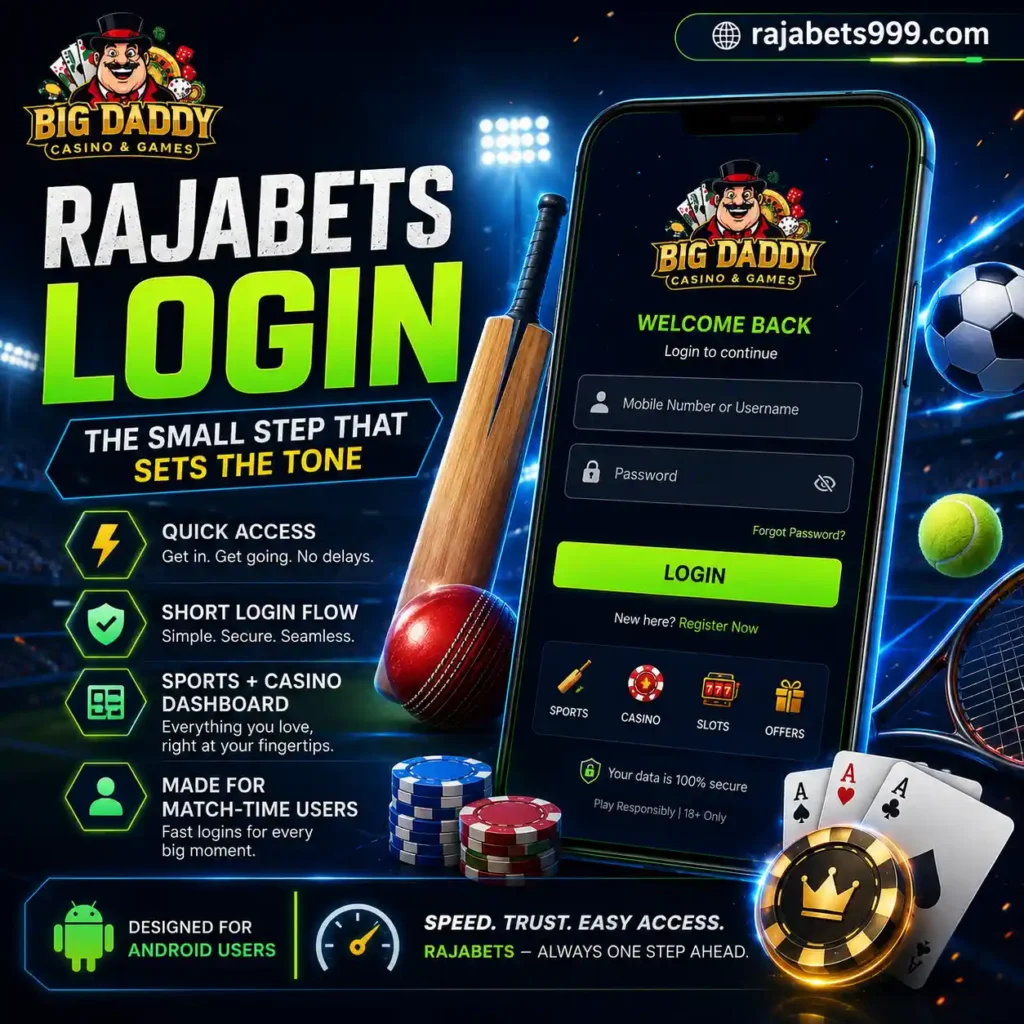 Rajabets Login The Small Step That Sets The Tone