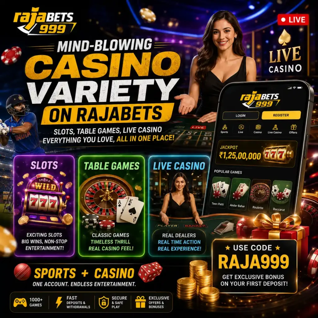 Mind-Blowing Casino Variety on Rajabets