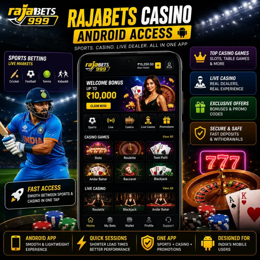 Rajabets Casino Android Access