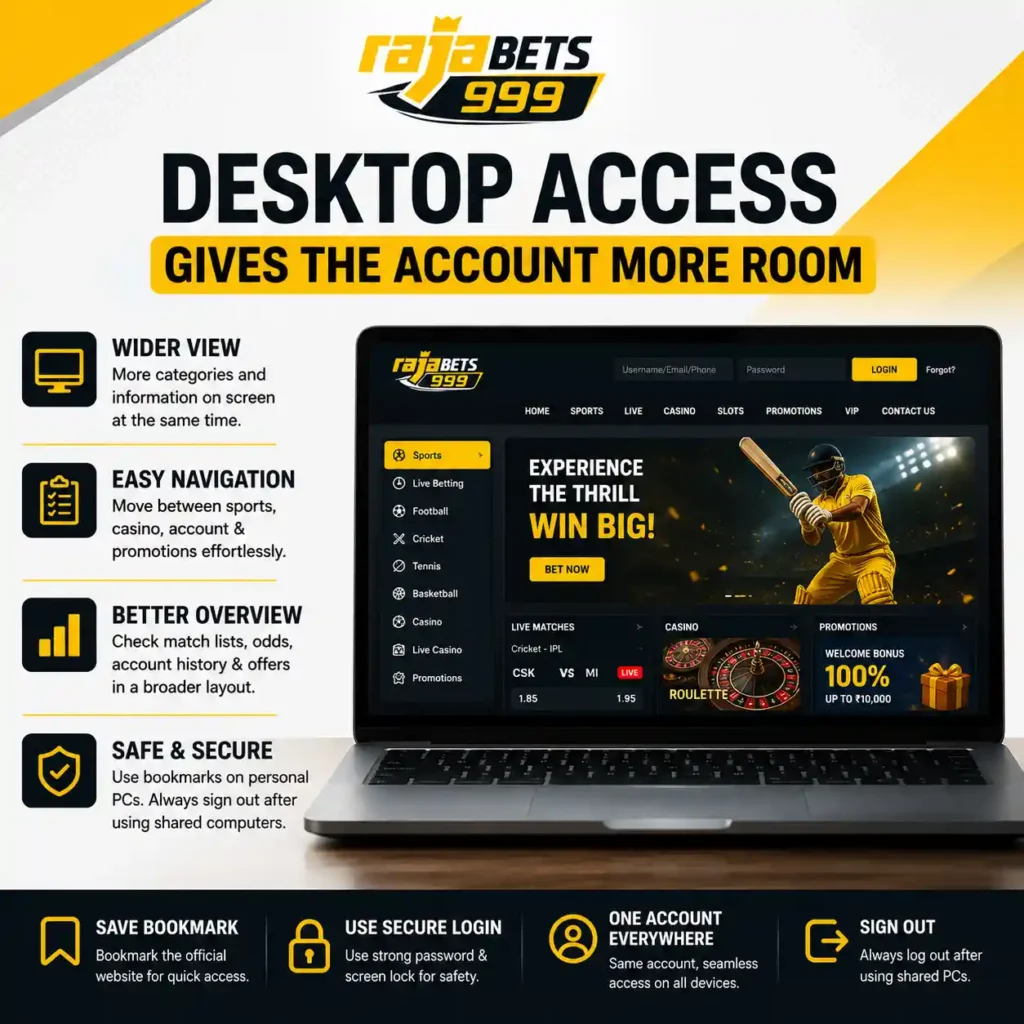 Desktop Access Gives the Account More Room