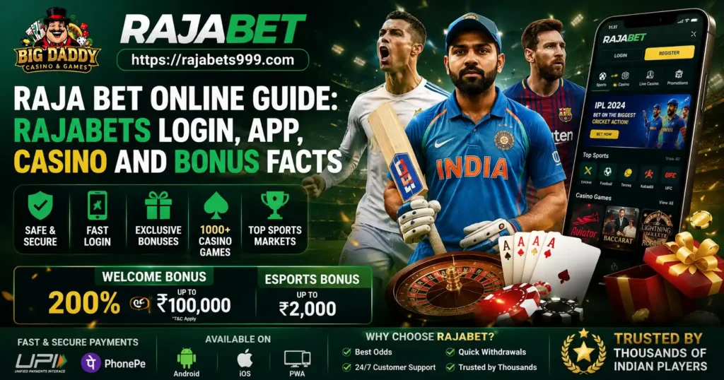 Raja Bet Online Guide Rajabets Login, App, Casino And Bonus Facts
