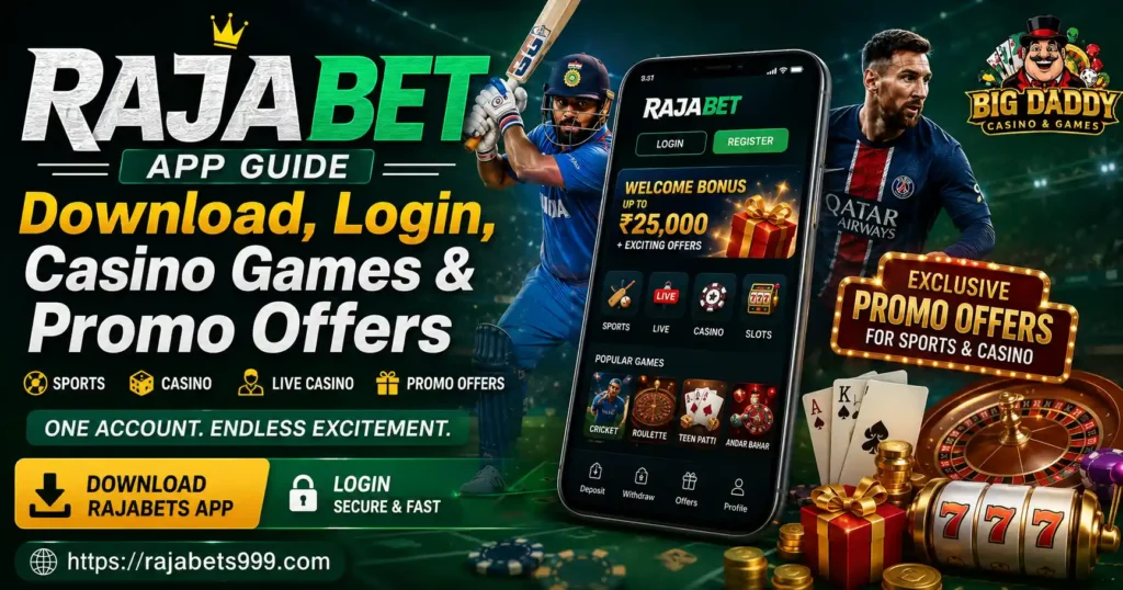 Rajabets App Guide Download, Login, Casino Games & Promo Offers