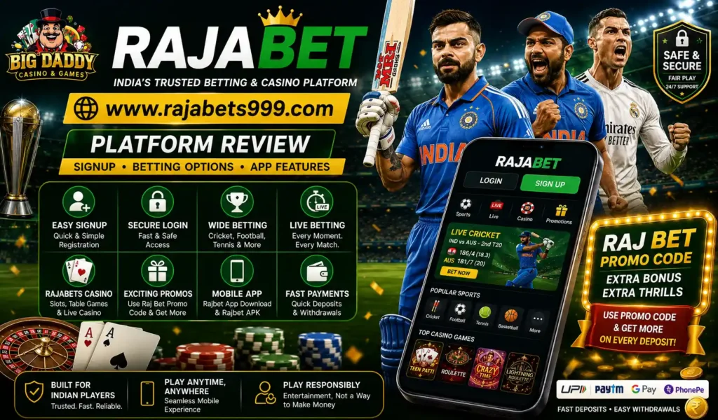 Rajabets Platform Review Signup, Betting Options, App Features