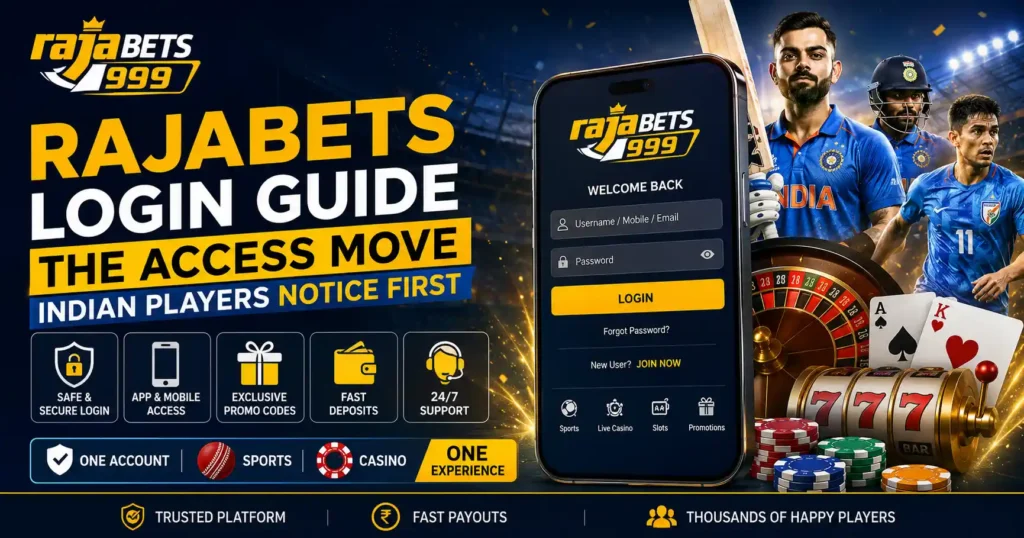Rajabets Login Guide The Access Move Indian Players Notice First