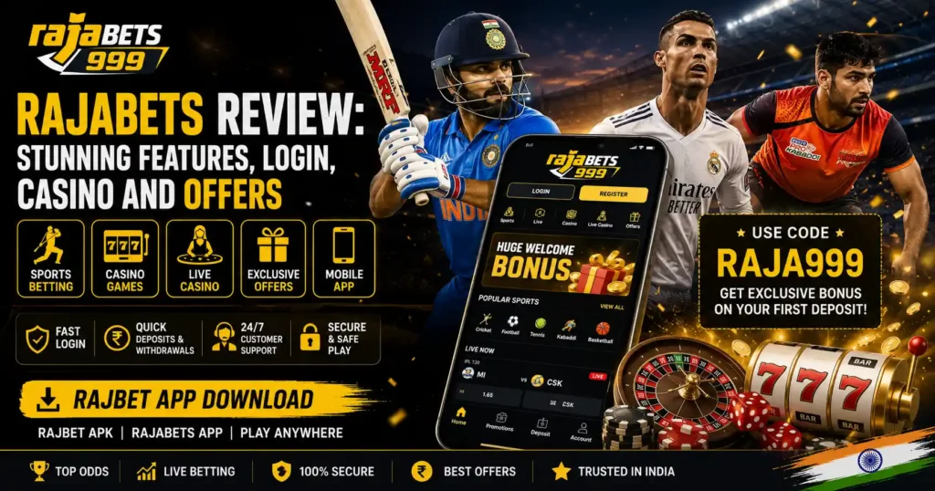 Rajabets Review Stunning Features, Login, Casino and Offers