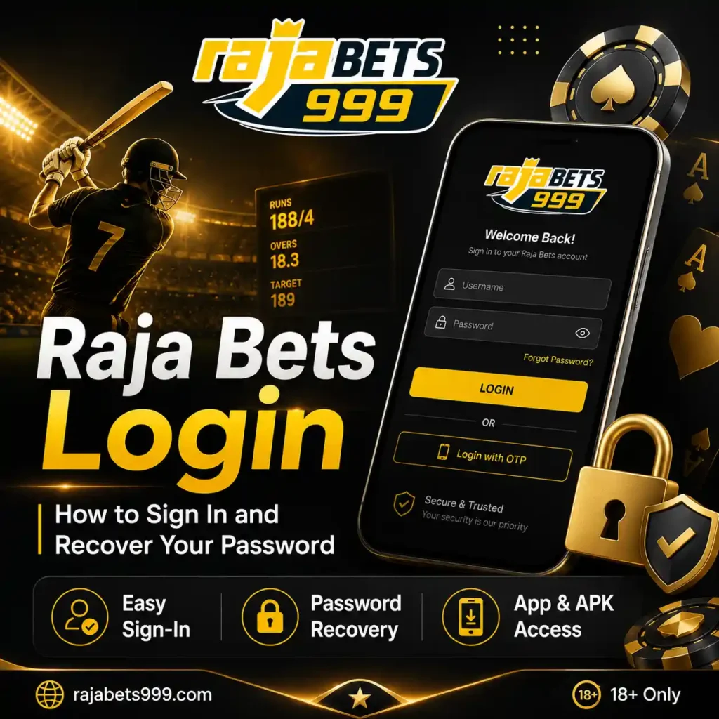 Raja Bets Login How to Sign In and Recover Your Password